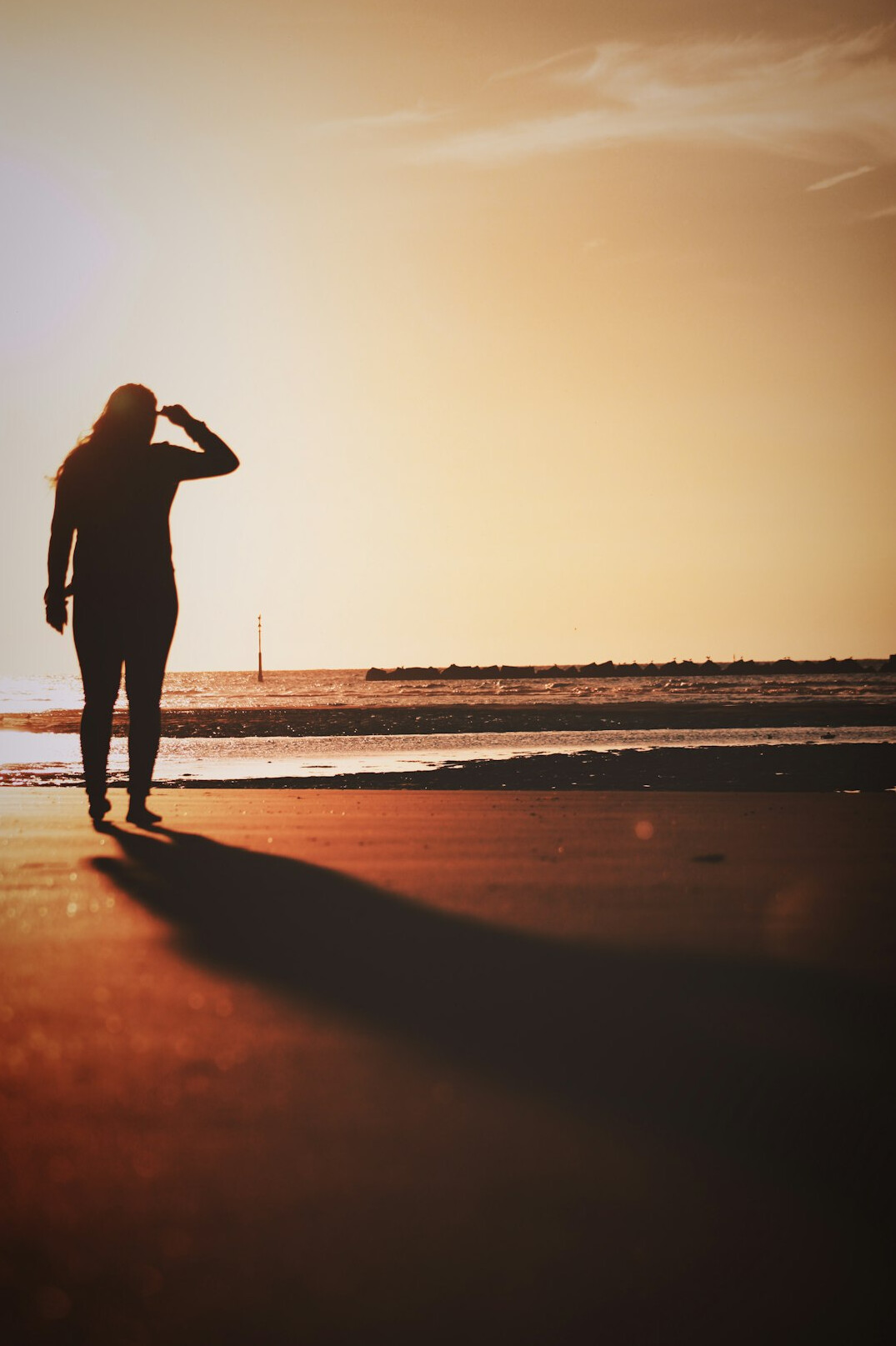 person remembering past